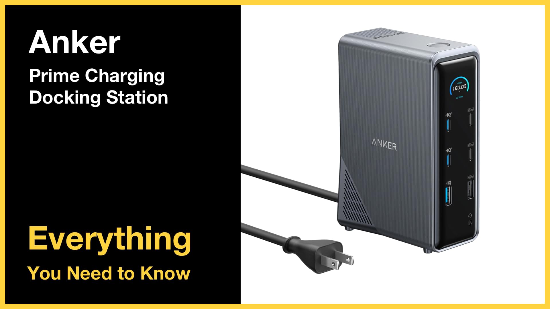 未開封 ANKER Prime Charging Docking Station Anker Prime Charging Docking Station (14-in-1, Dual Display, 160W