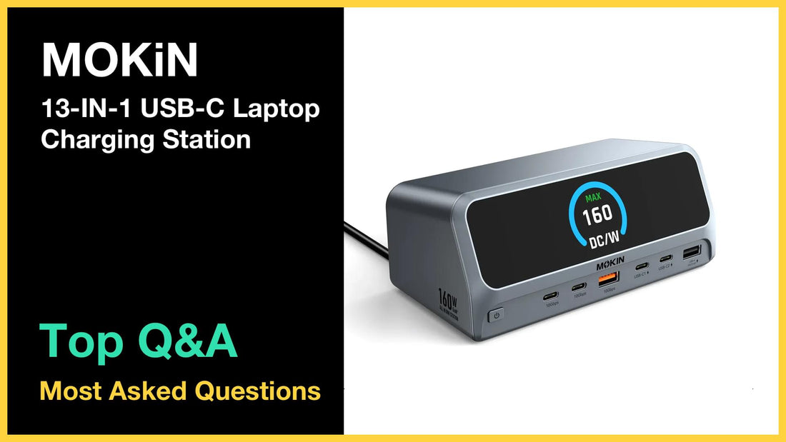 MOKiN 13-IN-1 USB-C Laptop Charging Station - Top 10 Questions and Answers