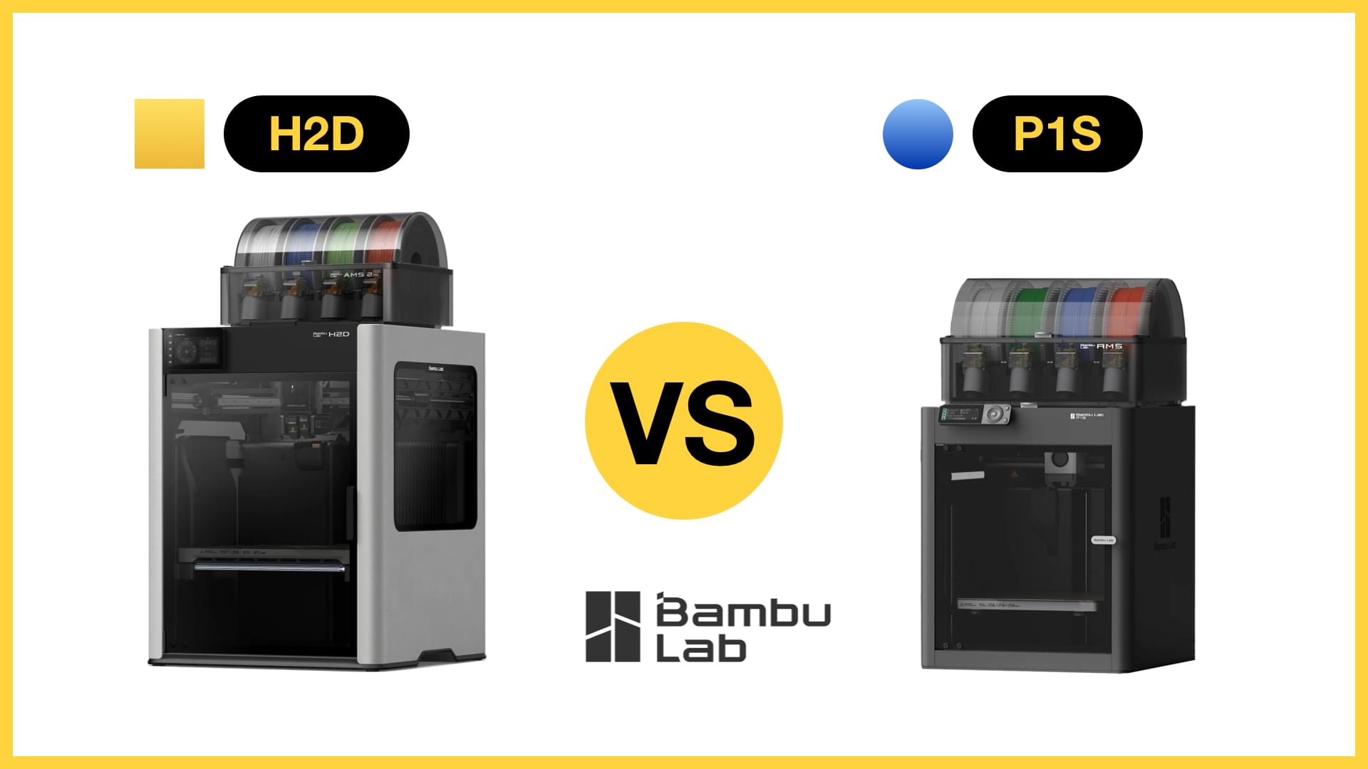Bambu Lab R1 Bambu Lab H2D vs P1S – Hvilken passer best for deg? – BIKMAN TECH