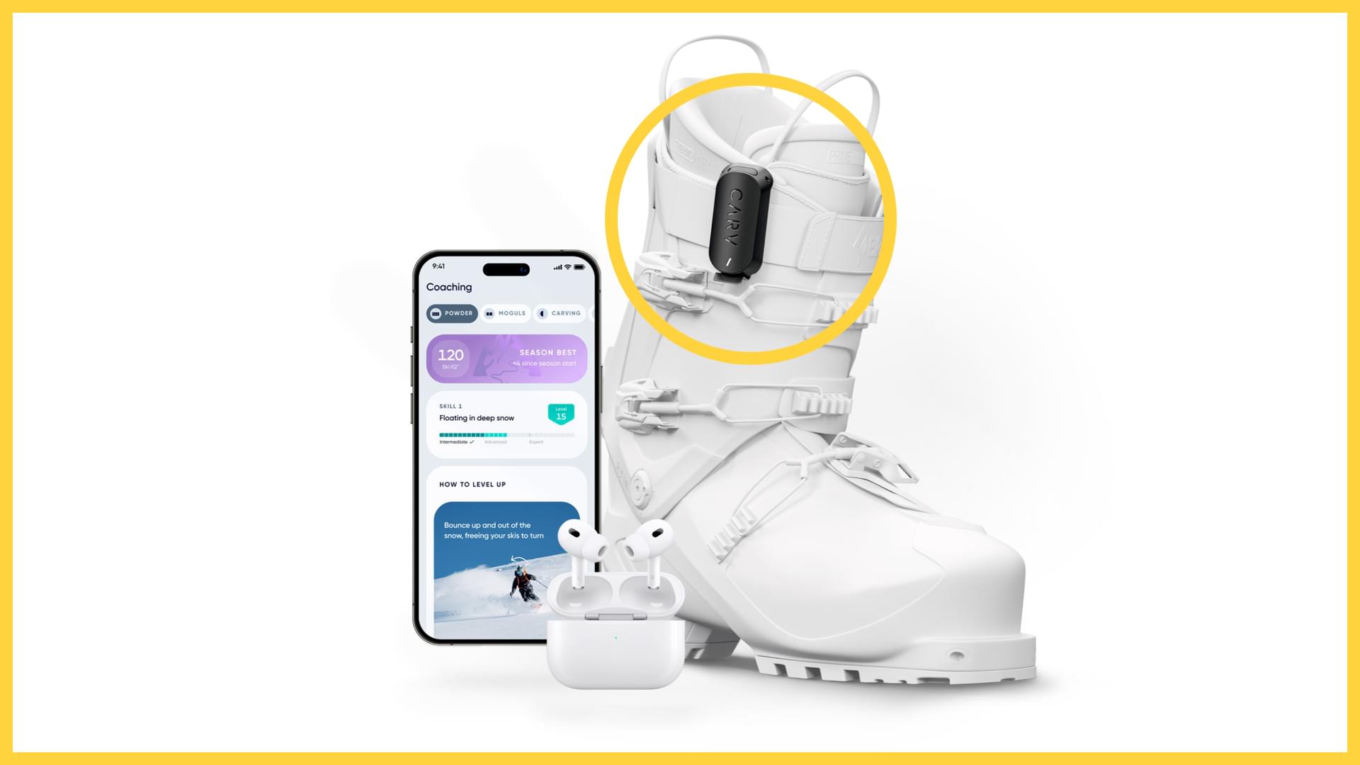 Carv 2 Ski Coach - Motion AI Audio Coaching