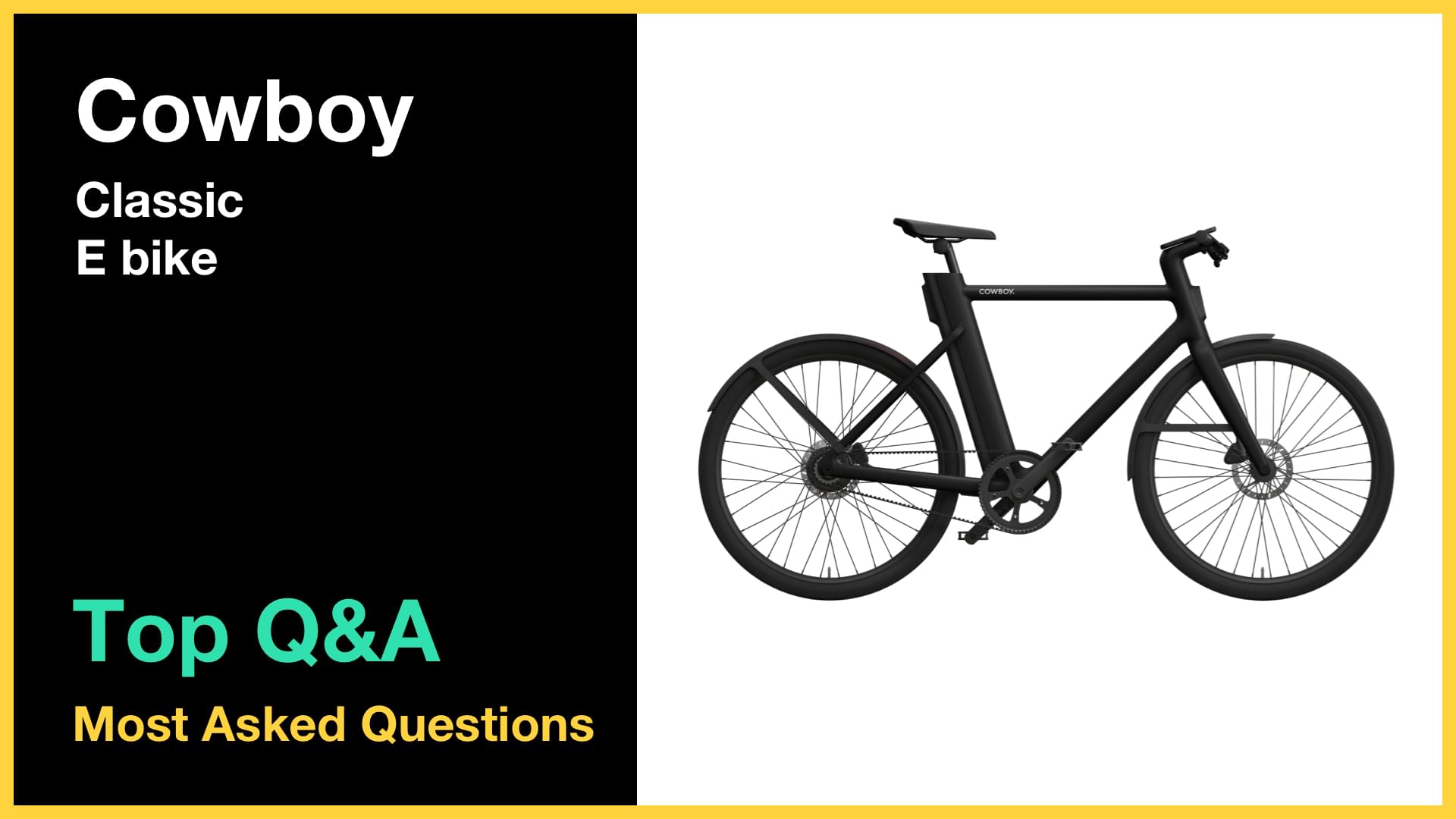 Click Bicycle Question Cache Cowboy Classic E bike - Top 10 Questions and Answers – BIKMAN TECH