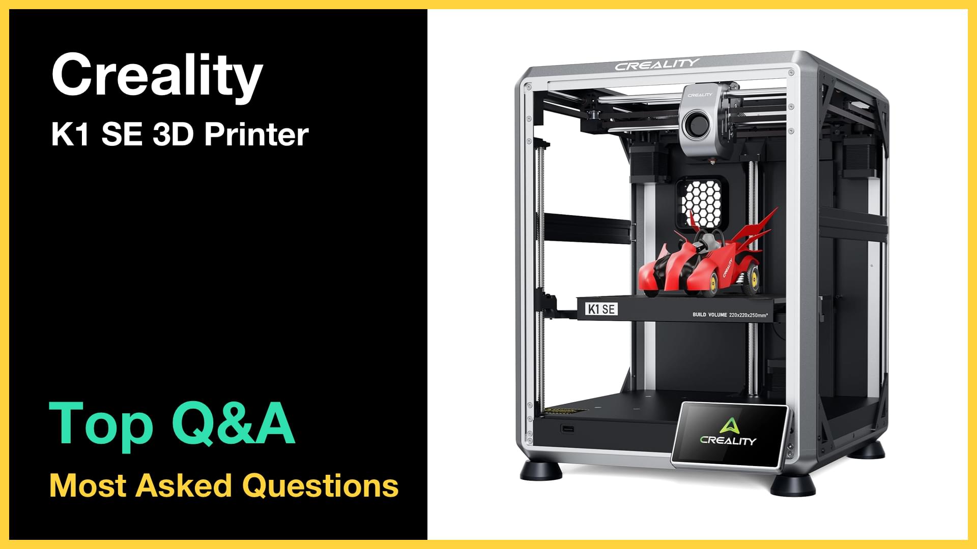 Creality K1 SE 3D Printer - Top 10 Questions and Answers