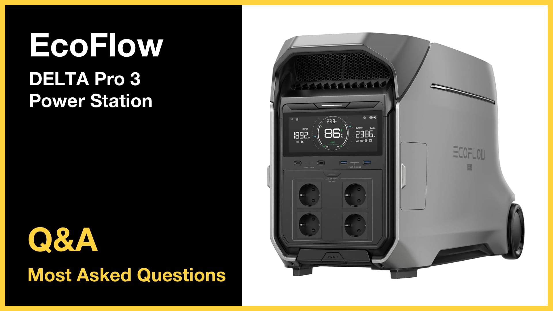 EcoFlow DELTA Pro 3 Power Station - Top 10 Questions and Answers Blog cover image