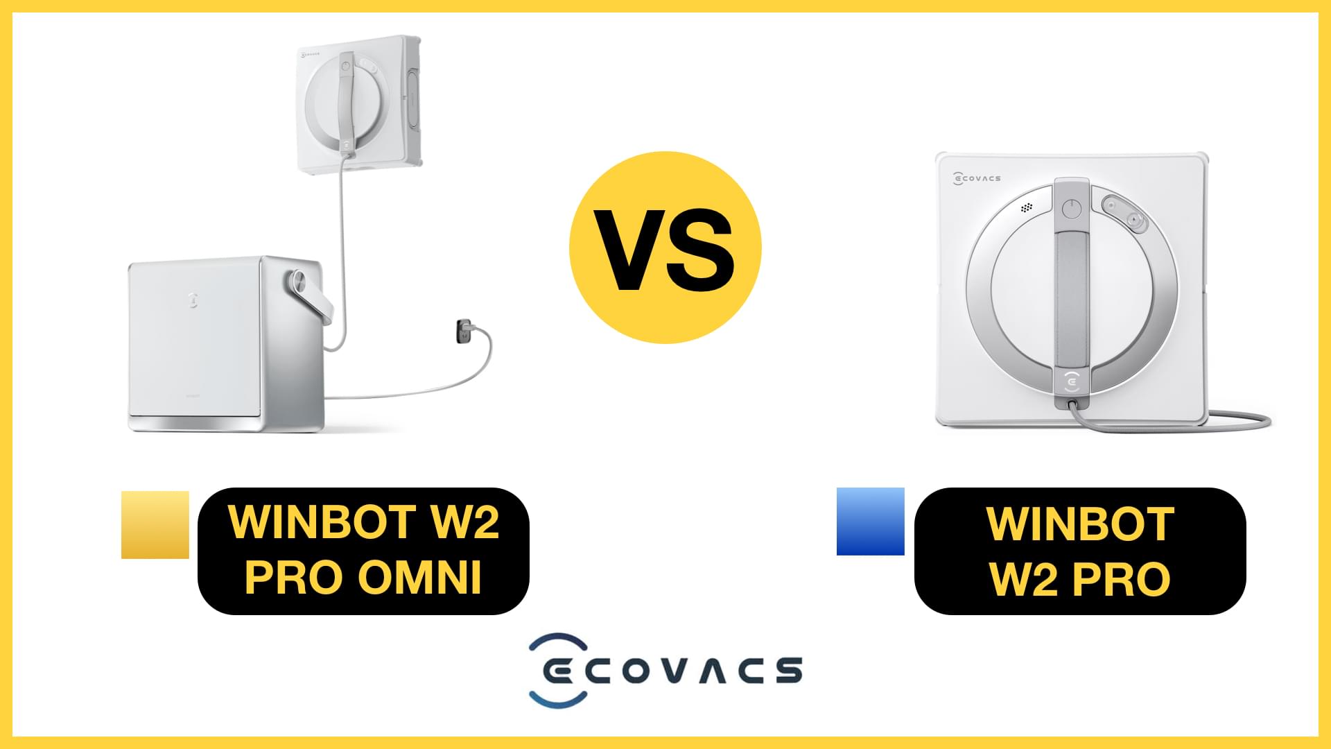 Windbot Ecovacs WINBOT W2 PRO OMNI vs W2 PRO – BIKMAN TECH