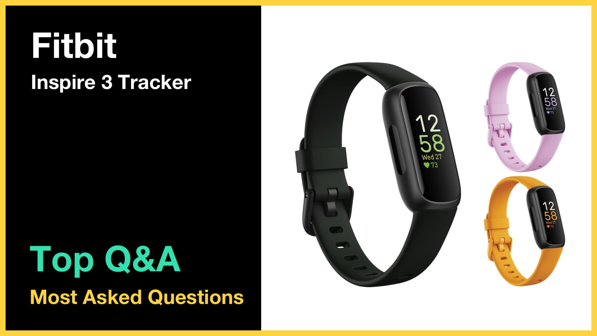 Fitbit Inspire 3 - Top 10 Questions and Answers