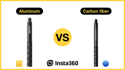 Insta360 Invisible Selfie Sticks: Standard Aluminum VS Carbon Fiber