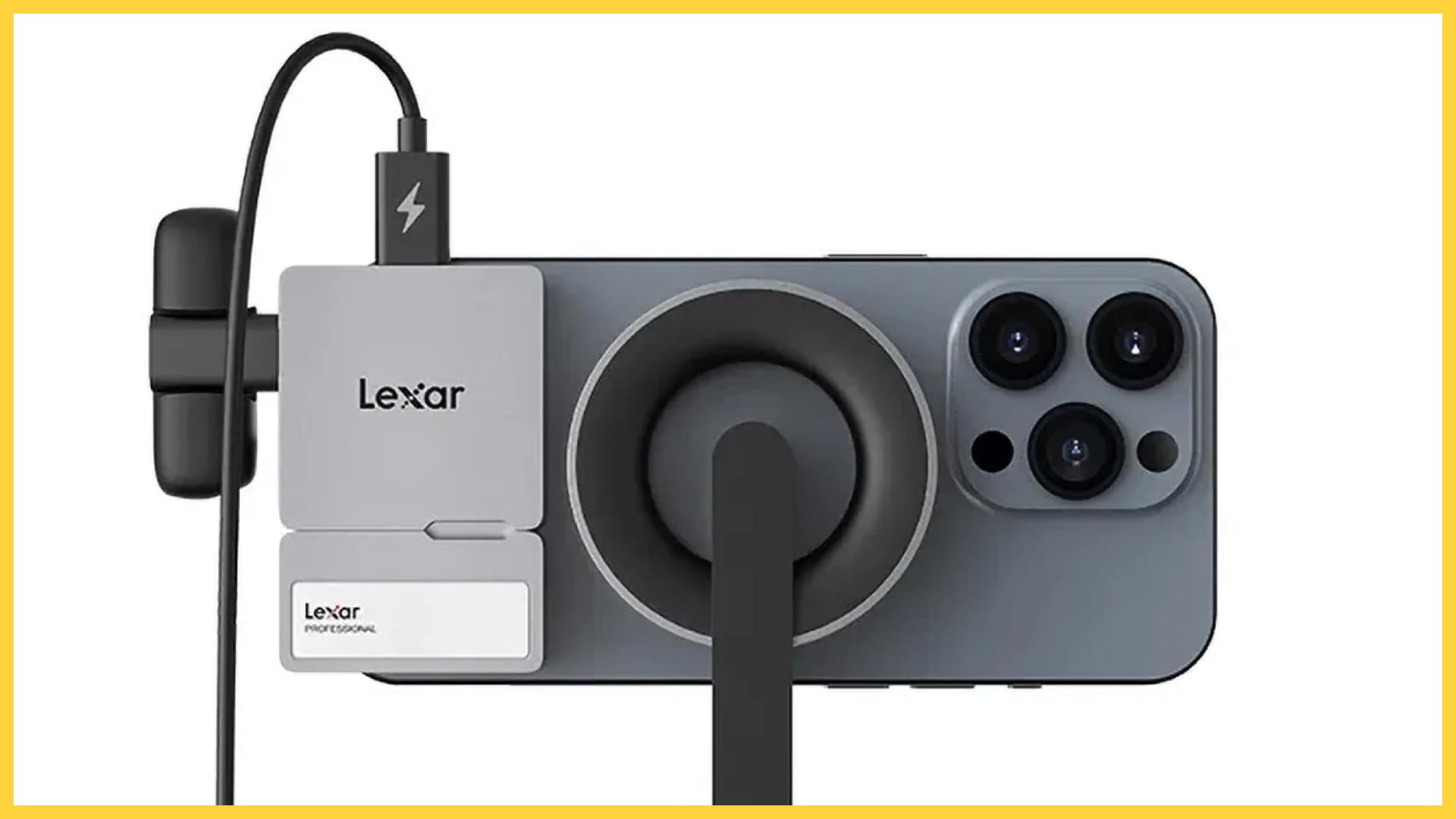 外付けハードディスク・ドライブ Lexar Professional GO SSD 1TB with Hub Lexar® Professional Go Portable SSD with Hub | Lexar