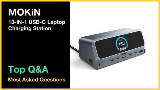 MOKiN 13-IN-1 USB-C Laptop Charging Station - Top 10 Questions and Answers