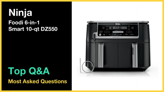 Ninja Foodi 6-in-1 Smart 10-qt. 2-Basket Air Fryer - Top 10 Questions and Answers