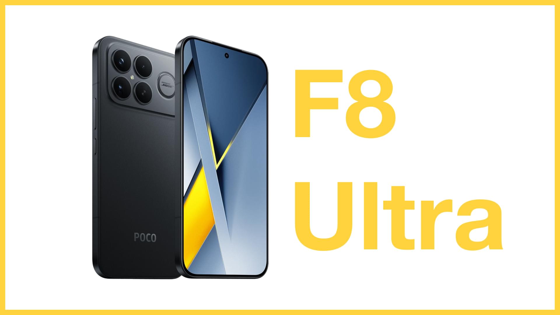 POCO F8 Ultra - Bose Audio & 6500mAh Powerhouse