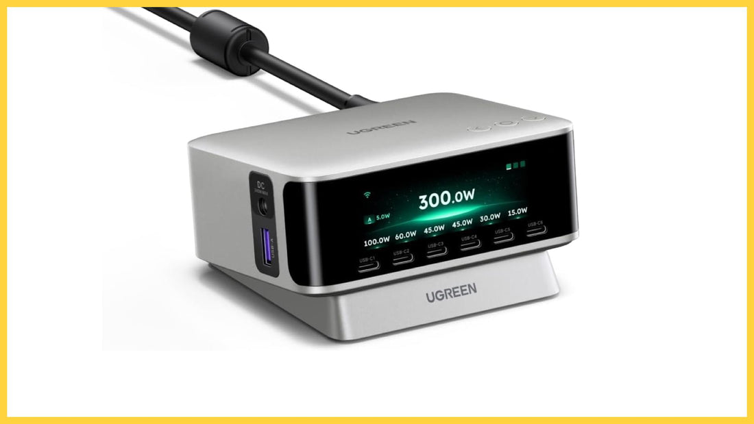 UGREEN Nexode Pro 300W - Smart Display Reveals Every Watt