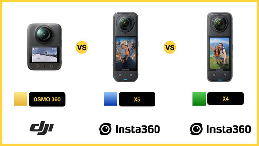 DJI OSMO 360 vs Insta360 X5 vs Insta360 X4