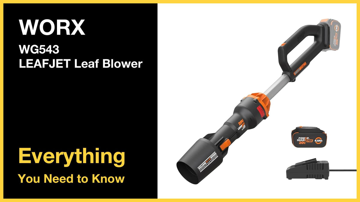 WORX WG543 LEAFJET Leaf Blower - Everything You Need to Know