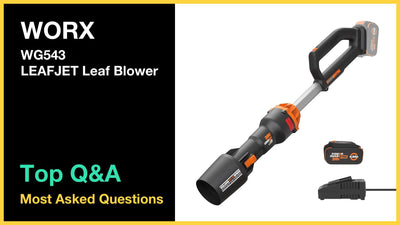 WORX WG543 LEAFJET Leaf Blower - Top 10 Questions and Answers