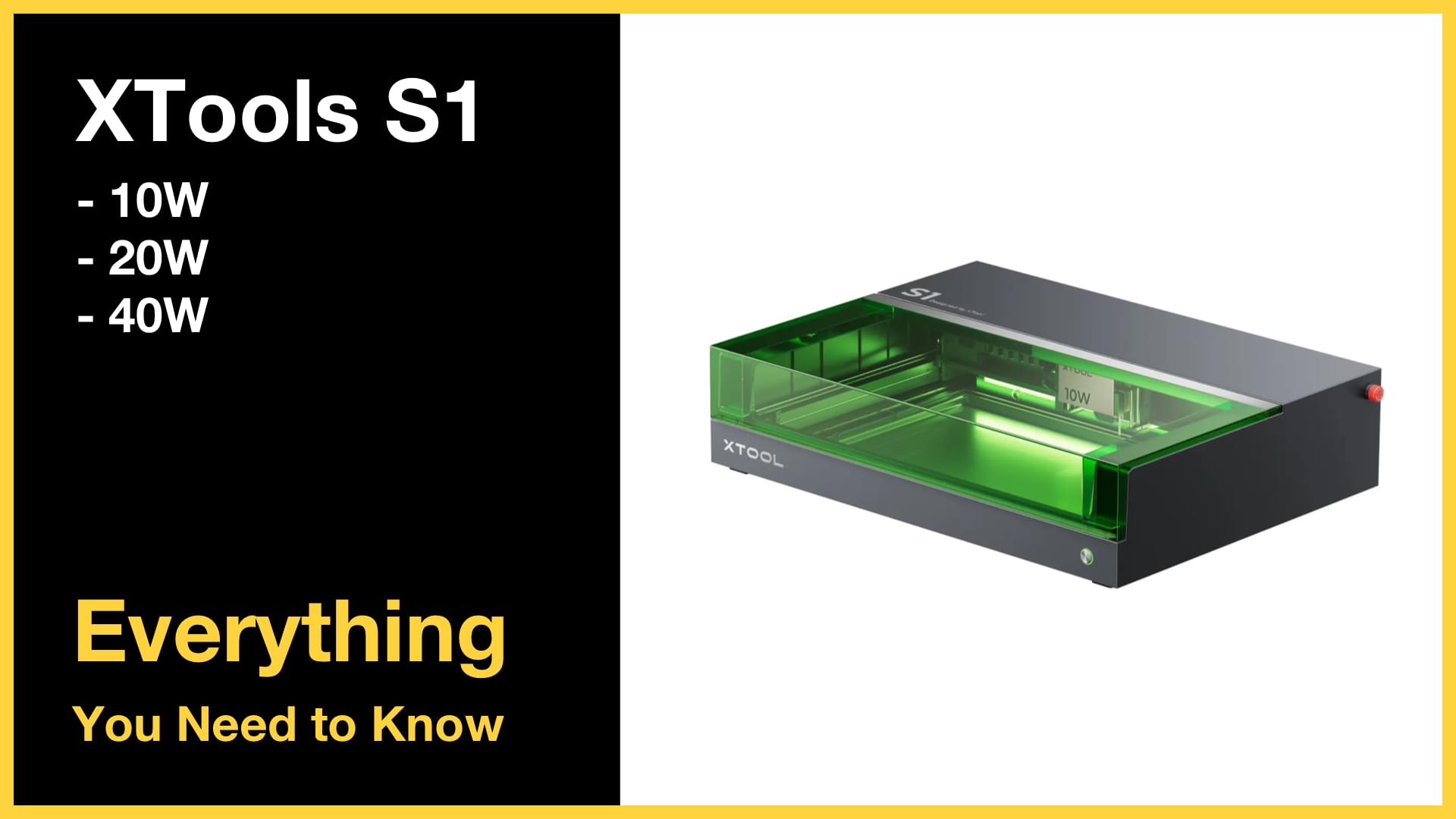 xTool S1  Laser Cutter and Engraver - Everything You Need to Know