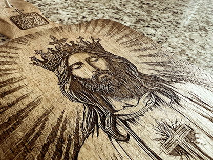 Wooden Decorative Plate with Bible Verse Feature - Christian Gift