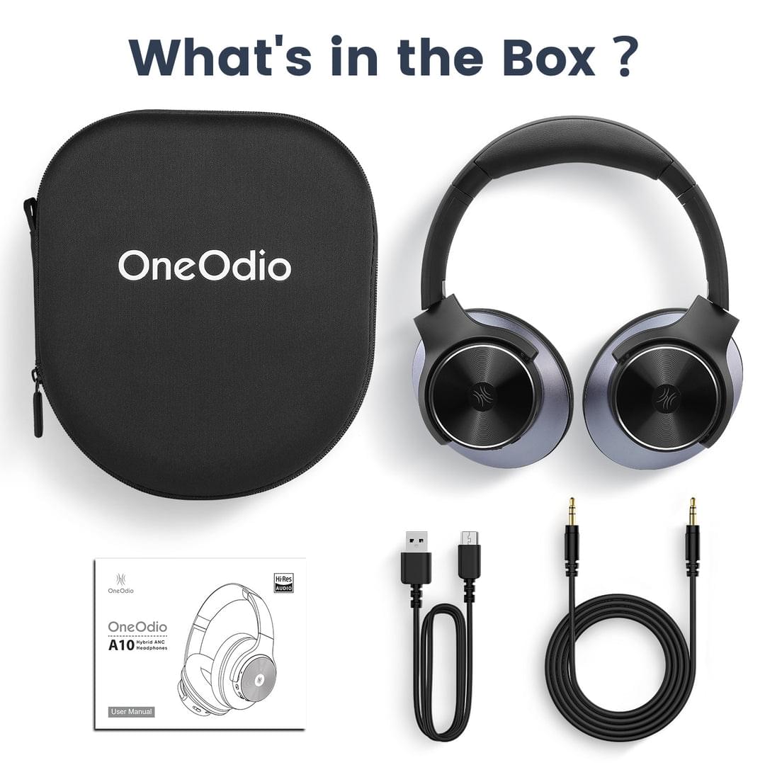 OneOdio A10 - Bluetooth Headphones with Hybrid Active Noise Cancellation